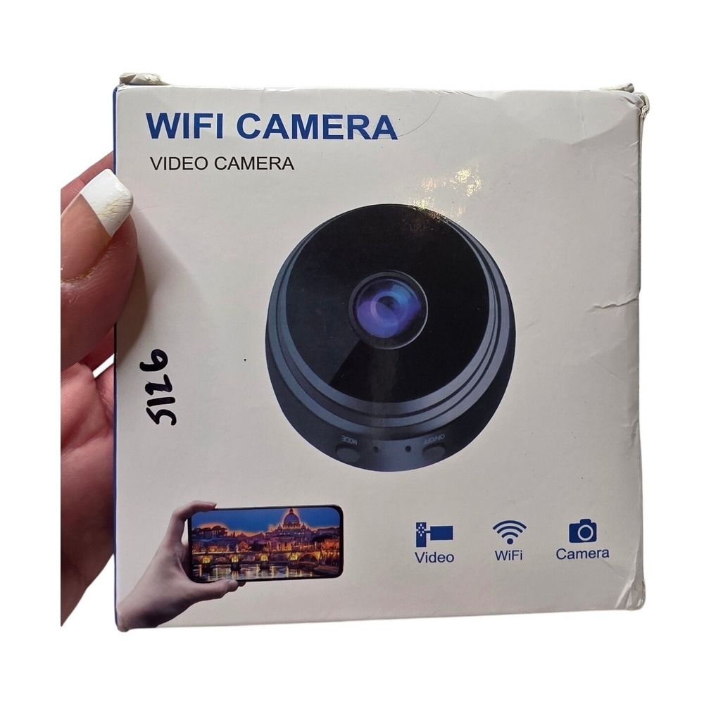 A9 Mini WiFi Camera 1080p HD Wireless Security Video Monitor Black 5VDC 1A